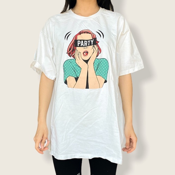 Zumiez Other - 'Party' Graphic Tshirt